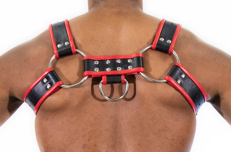Chest Harness with Penis Strap Yellow L