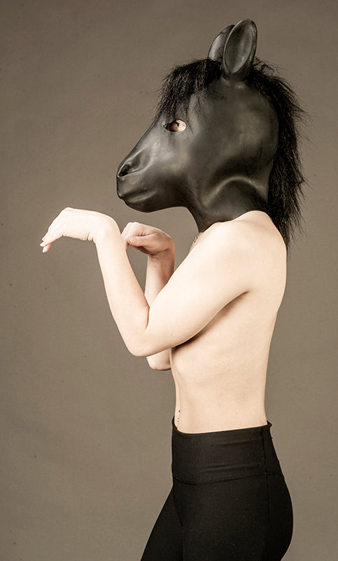 Latex Horse Hood