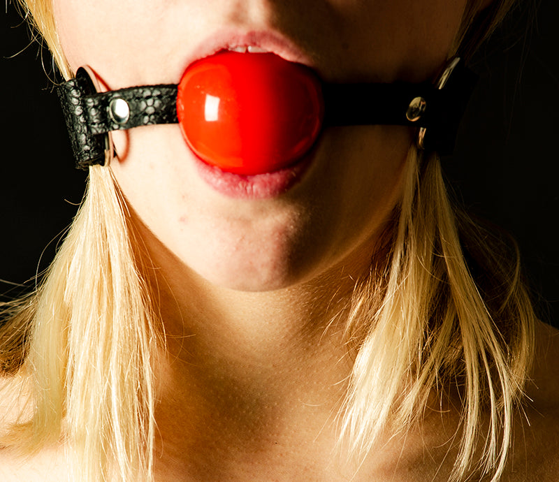 Leather Gag Red