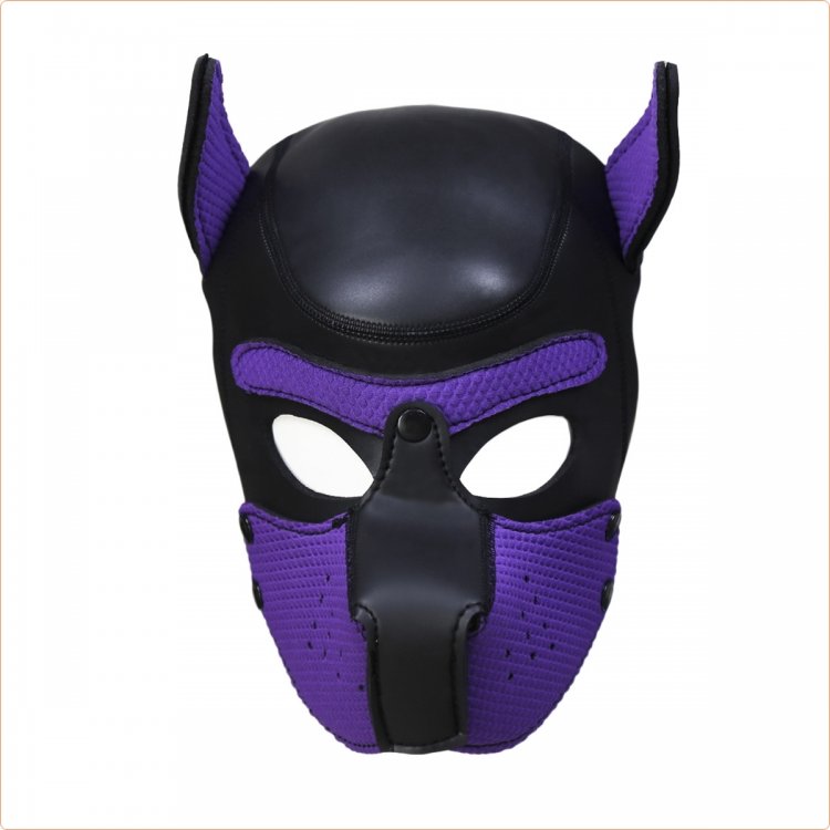 Neoprene Puppy Hood Black/Purple