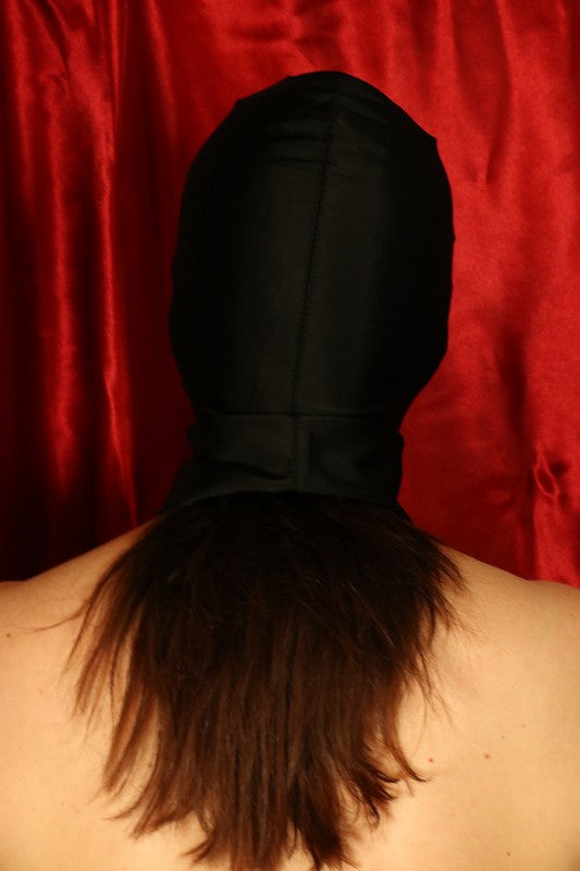 Nylonhuva med Öppen Mun Svart