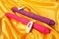 Lila dubbel dildo