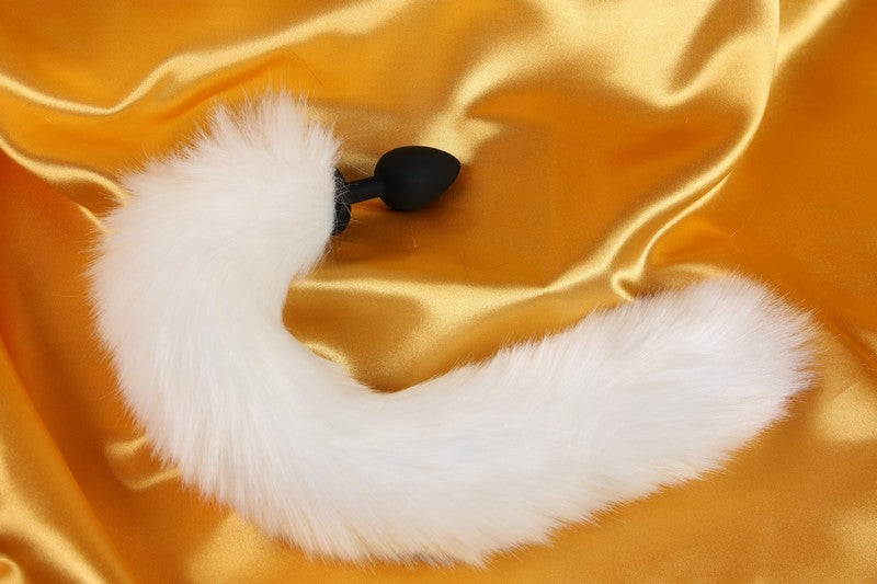 Rosa / Vit Svans Smal