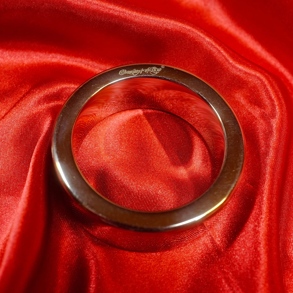 Metallpenisring Supreme 55 mm - kraftig penisring i rostfritt stål - cylindrisk design - Chambers of Love