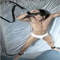 Dolt säng bondage system