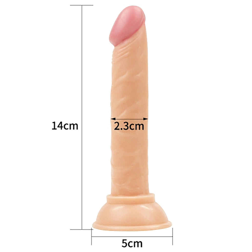Realistisk dildo Enduro Blaster med sugkopp – mått 14 cm längd och 2,3 cm diameter från Chambers of Love