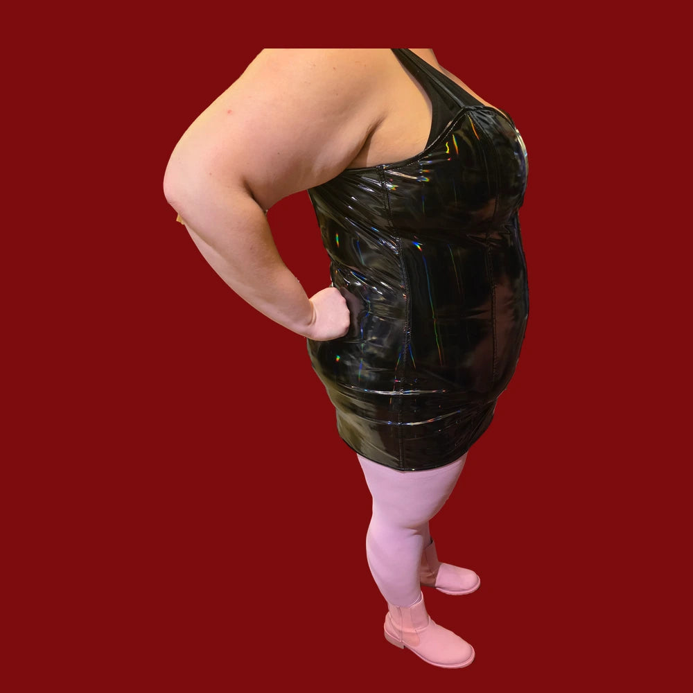 Hologram PVC Klänning