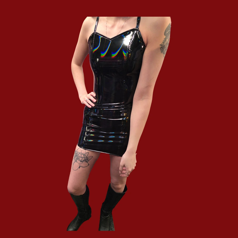 Hologram PVC Klänning