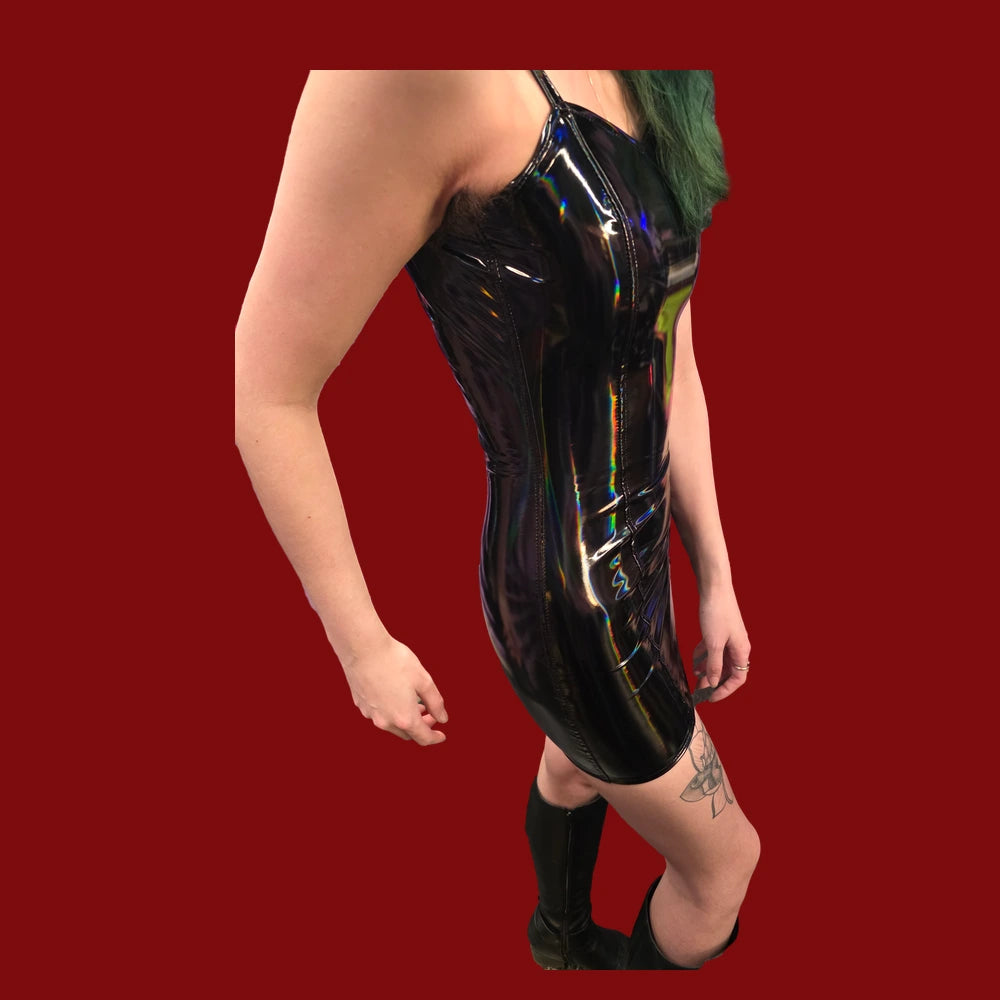 Hologram PVC Klänning