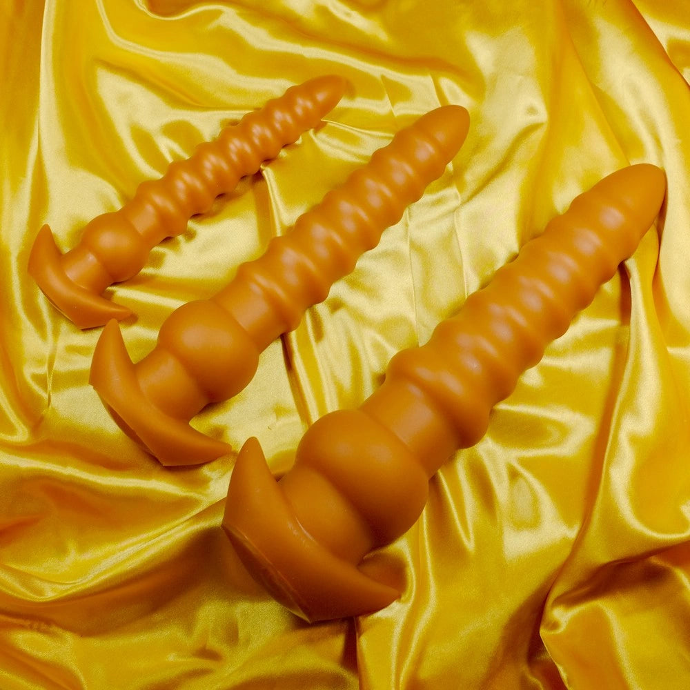 Gruppbild på hudfärgade  Mjuk Silicone XXL Anal Beads från Chambers of Love