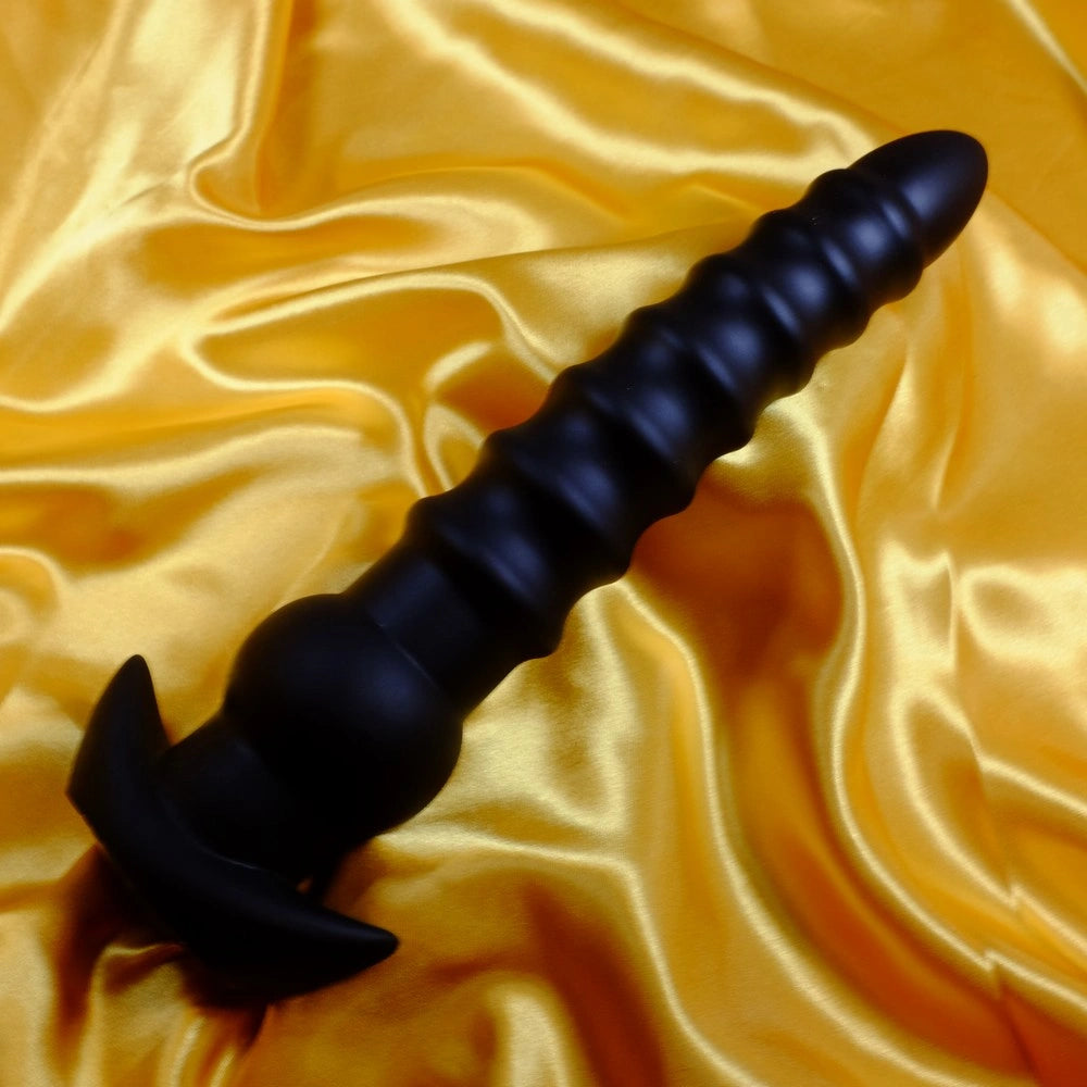 Svarta  mellan Stora Mjuka Silicone XXL Anal Beads från Chambers of Love