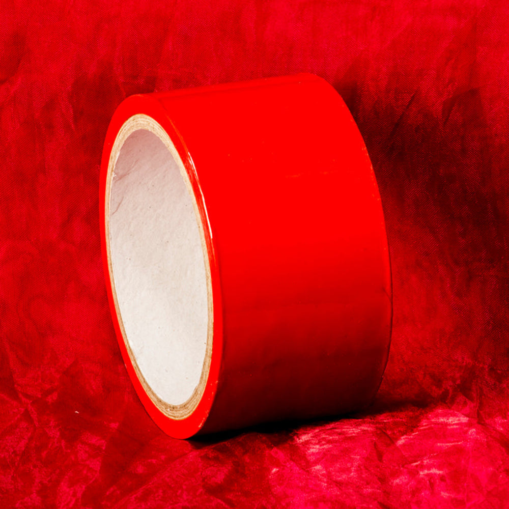 Bondage Tape Röd från Chambers of Love - röd bondage
tejp för nybörjare och erfarna, 20 meter lång och 5 cm bred