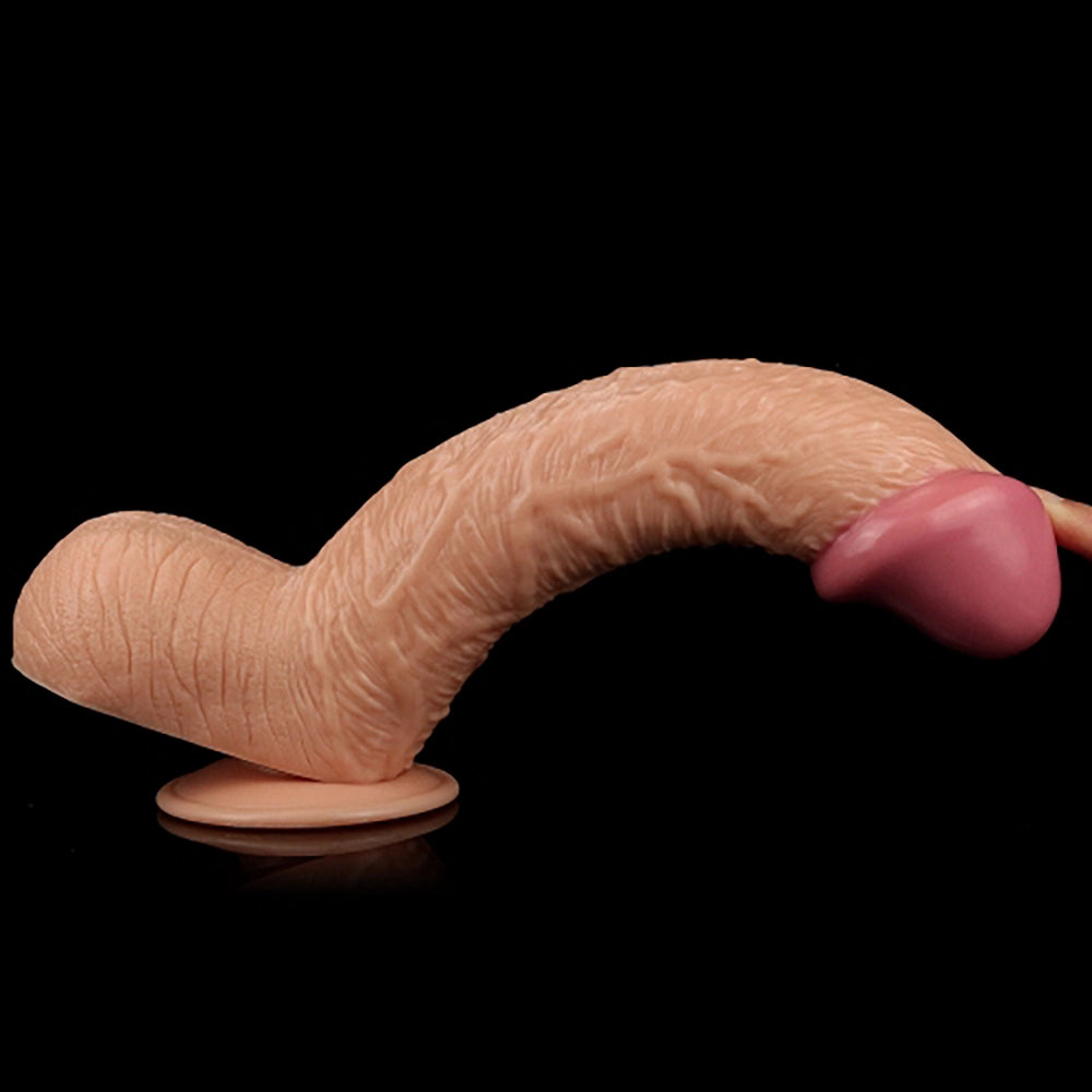 Realistisk King Dildo Hudfärgad 27 cm (10.5")