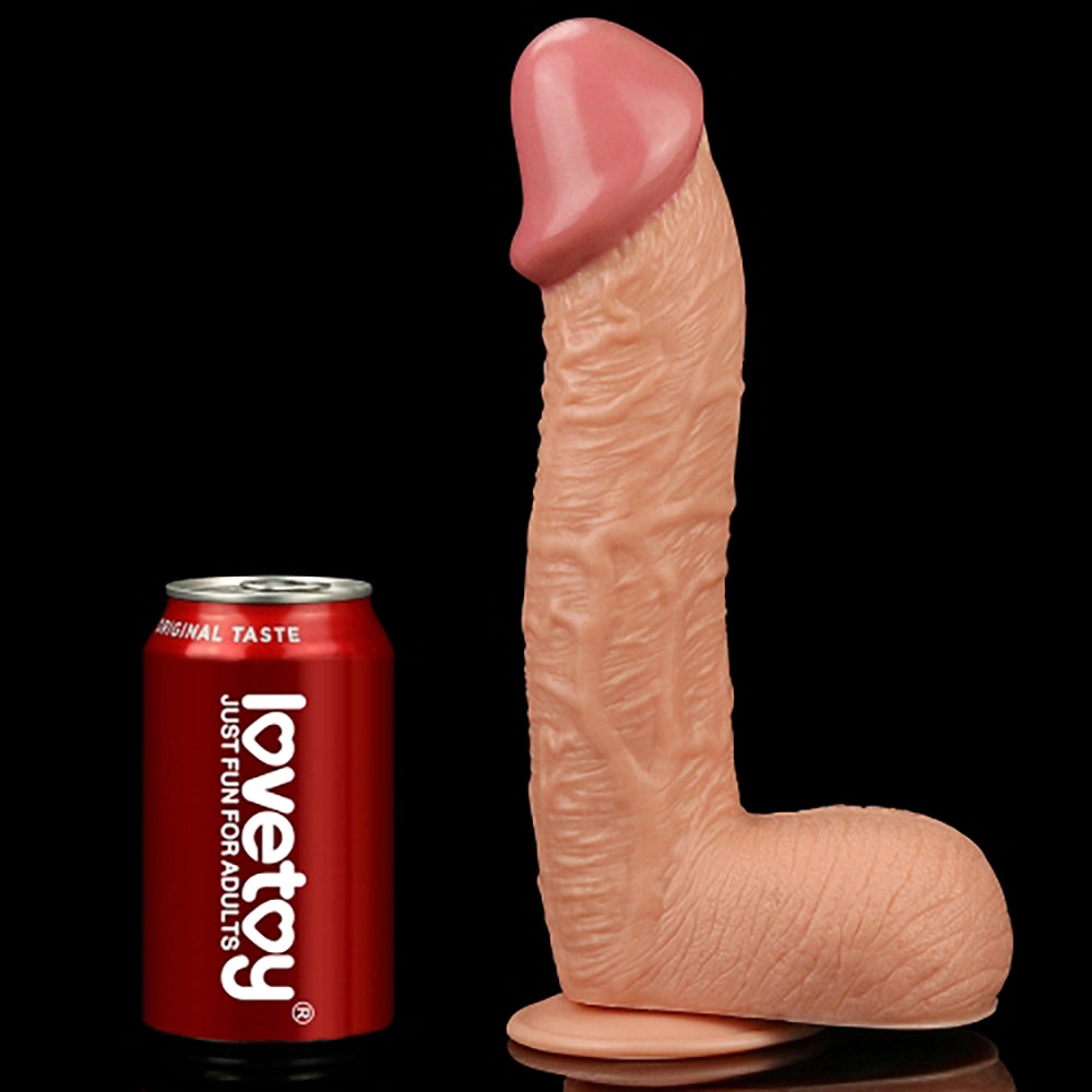 Realistisk King Dildo Hudfärgad 27 cm (10.5")