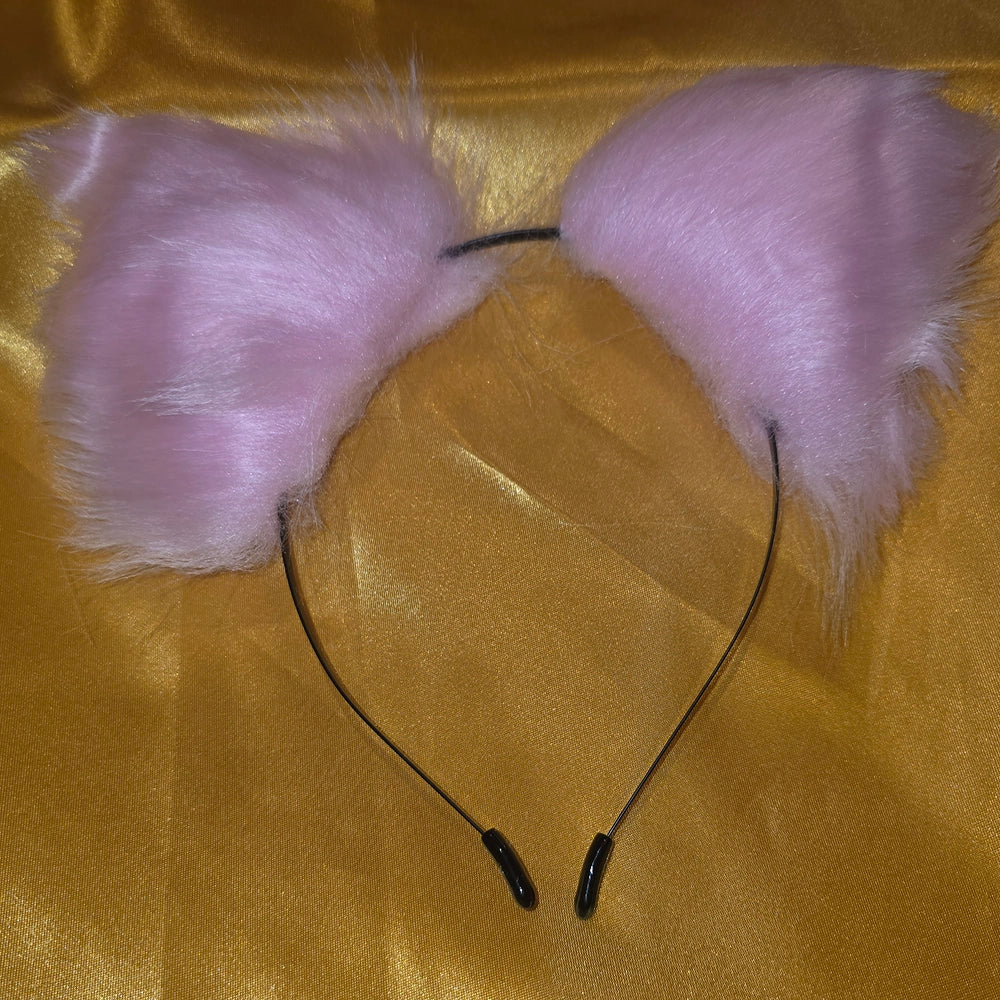 Kattrollspel – Kitty play - rosa kattöron i fuskpäls på diadem - Chambers of Love