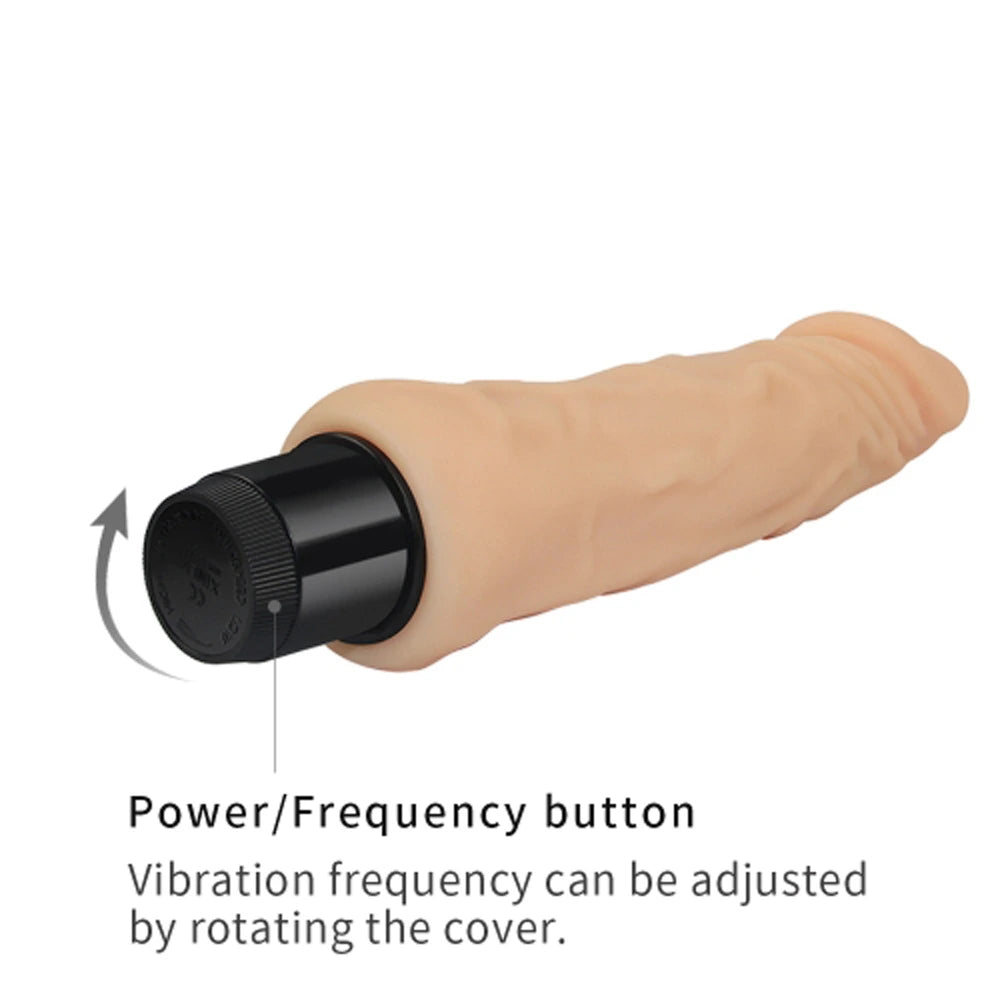 Realistisk vibrator rak – Xtreme Feel – vridbart lock Power/Frequency för justering av vibrationshastighet från Chambers of Loves sortiment