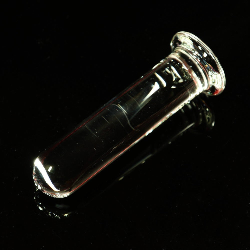Cylinderformad analplugg i glas
