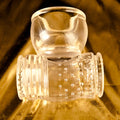 Magic Wand Massager penis hylsa från Chambers of Love i transparent material med stimulerande struktur