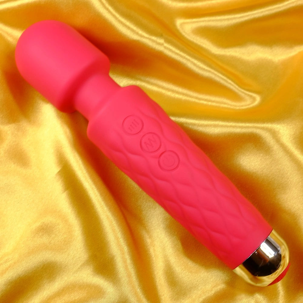 Wand massage vibrator