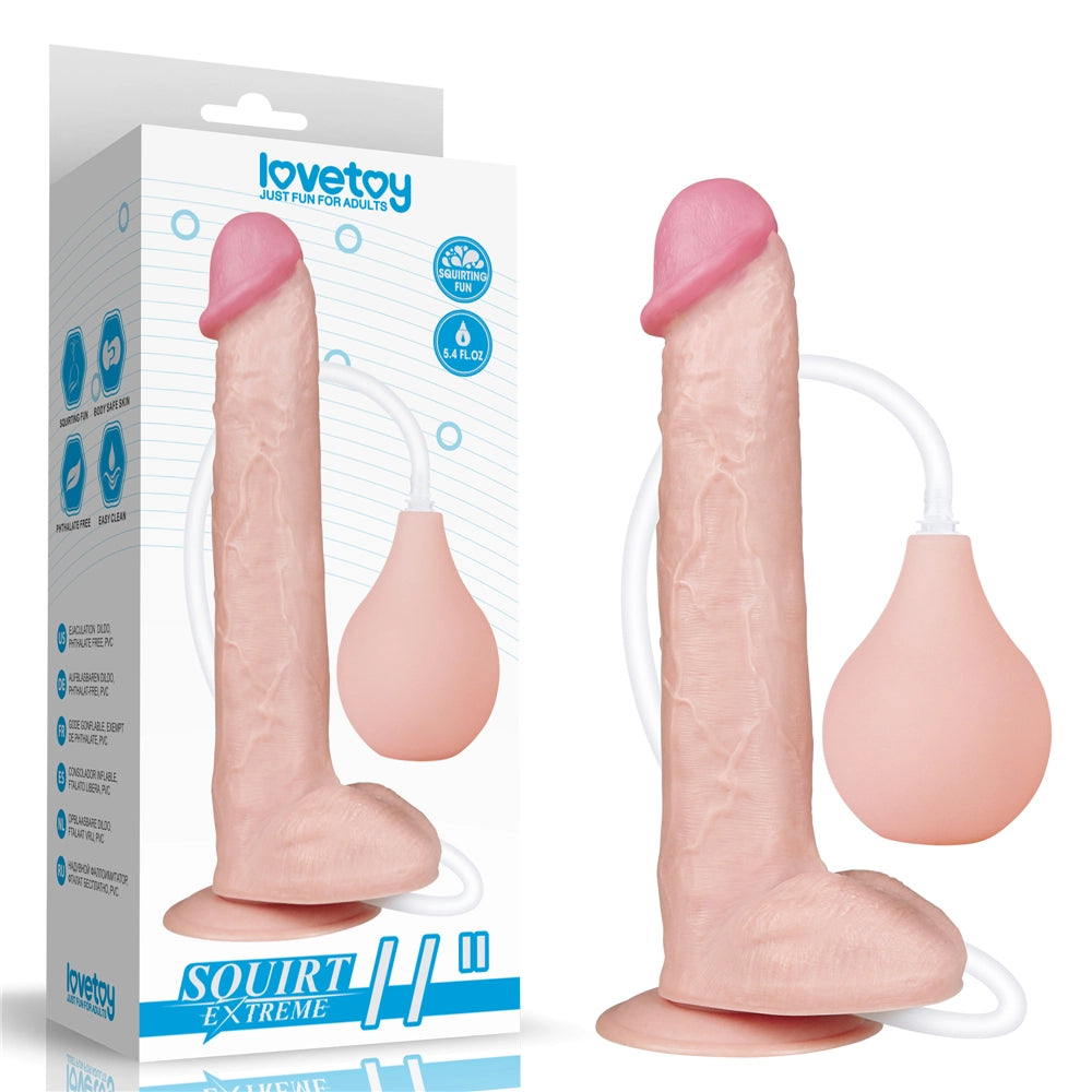 Sprutande Realistisk dildo 28 cm